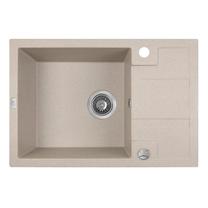 Virtuves izlietne Laveo Barbados SBB_413T, Beige, granīts, 65 cm x 44 cm x 20 cm, beige