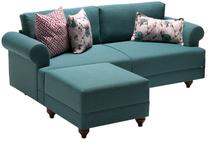 Kampinė sofa Hanah Home Samara 825BLC1204, turkio sp., kairinė, 210 x 80 cm x 85 cm