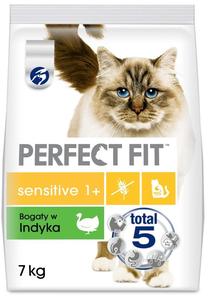 Sausā kaķu barība Perfect Fit Sensitive Turkey, tītara gaļa, 7 kg