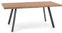 Stalas išskleidžiamas, juoda sp./riešuto sp., 140 - 180 cm x 76 cm x 85 cm