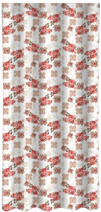 Nakts aizkari ZMD-186, balts krās./rozā krās./bēša krās., 160 cm x 250 cm