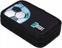 Penālis, ar piederumiem St. Right Neon Football, 19 cm x 13 cm, zila krās./balta krās./melna krās.
