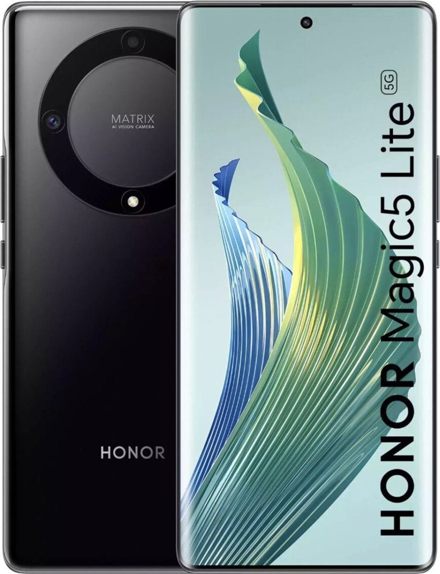 Mobilusis telefonas Honor Magic5 Lite 5G, 256 GB, juoda sp.