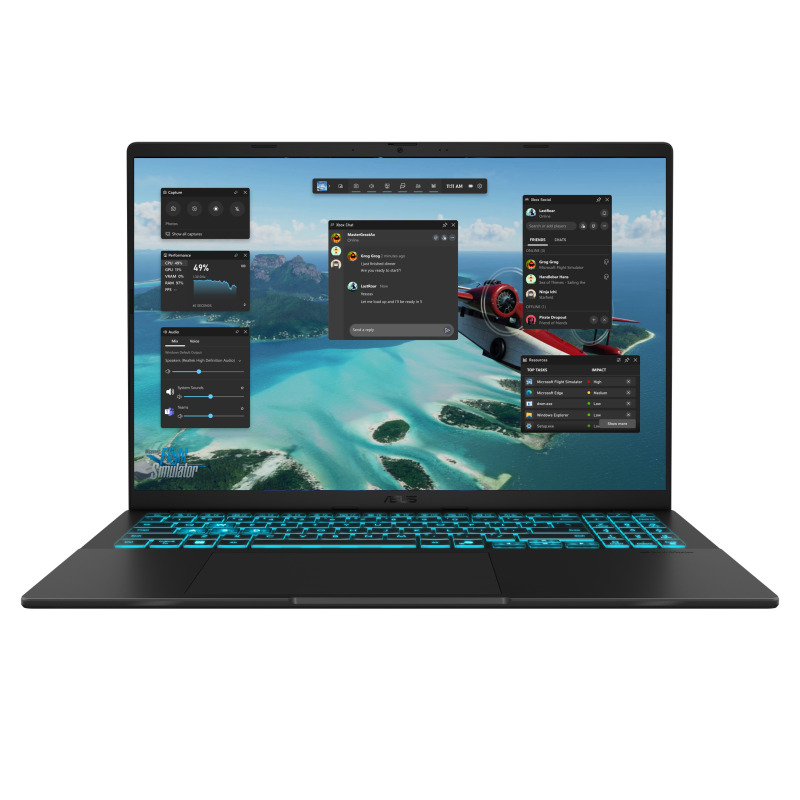 Nešiojamas kompiuteris Asus V16 V3607VP-RP020W, 240H, 16 GB, 1 TB, 16 ", Nvidia GeForce RTX 5070, juoda sp., EN, Windows 11 home