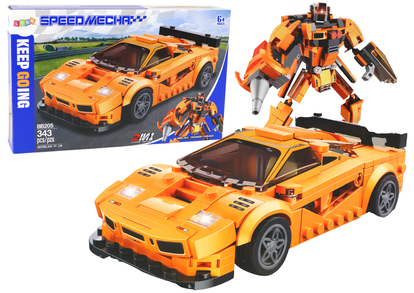 Конструктор Lean Toys Speed Mecha 2in1 BB205, 343 шт., oранжевый Конструктор Lean Toys Speed Mecha 2in1 BB205, 343 шт., oранжевый