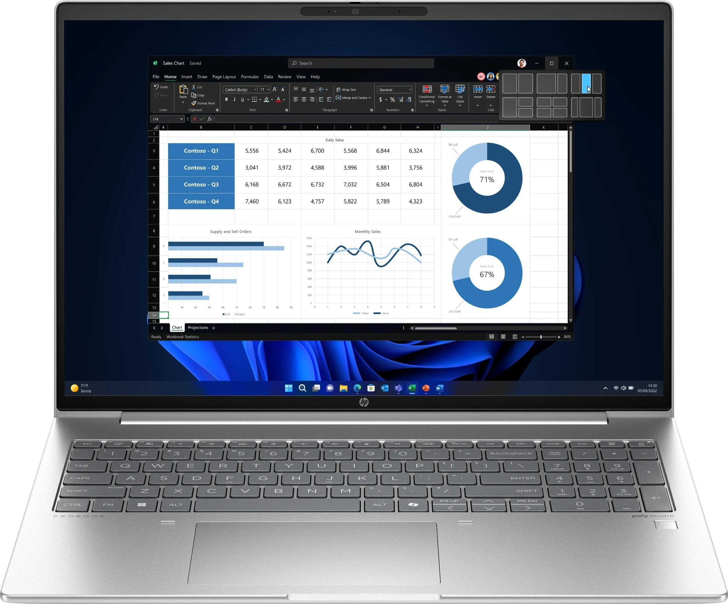 Nešiojamas kompiuteris HP ProBook 465 G11 A38DTET, AMD Ryzen 5 PRO 7535U, 16 GB, 512 GB, 16 ", AMD Radeon 660M, sidabro sp., EN, Windows 11 pro