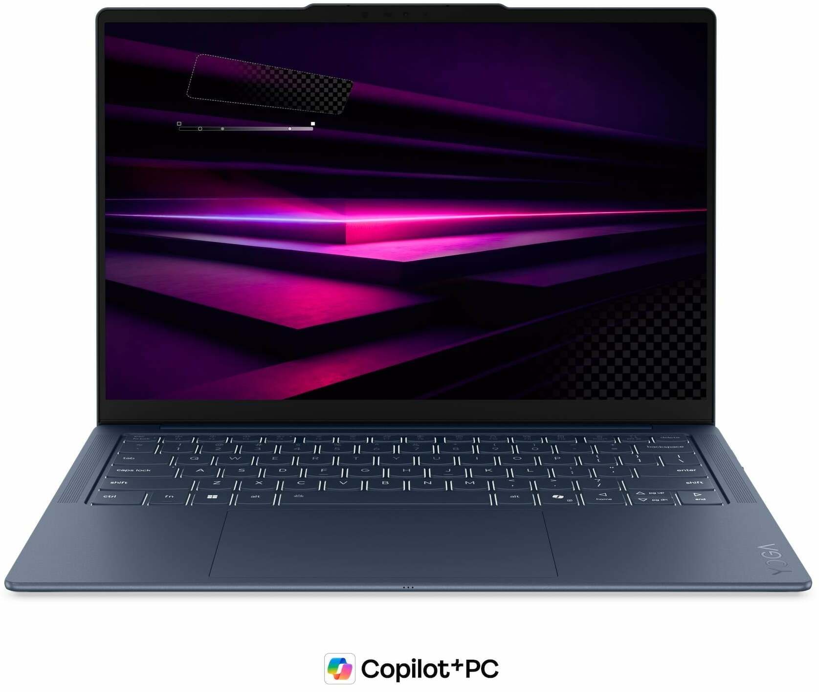 Nešiojamas kompiuteris Lenovo Yoga Slim 7 14Q8Y11 83QR0033NT, Snapdragon X2 Elite X2E-80-100, 16 GB, 1 TB, 14 ", Qualcomm Adreno GPU, mėlyna sp., EN, Windows 11 home