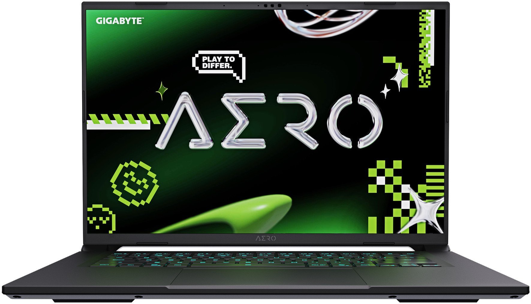 Nešiojamas kompiuteris Gigabyte AERO X16 1WH93EEC64DH, AMD Ryzen Al 7 350, 32 GB, 1 TB, 16 ", Nvidia GeForce RTX 5070, juoda sp., EN, Windows