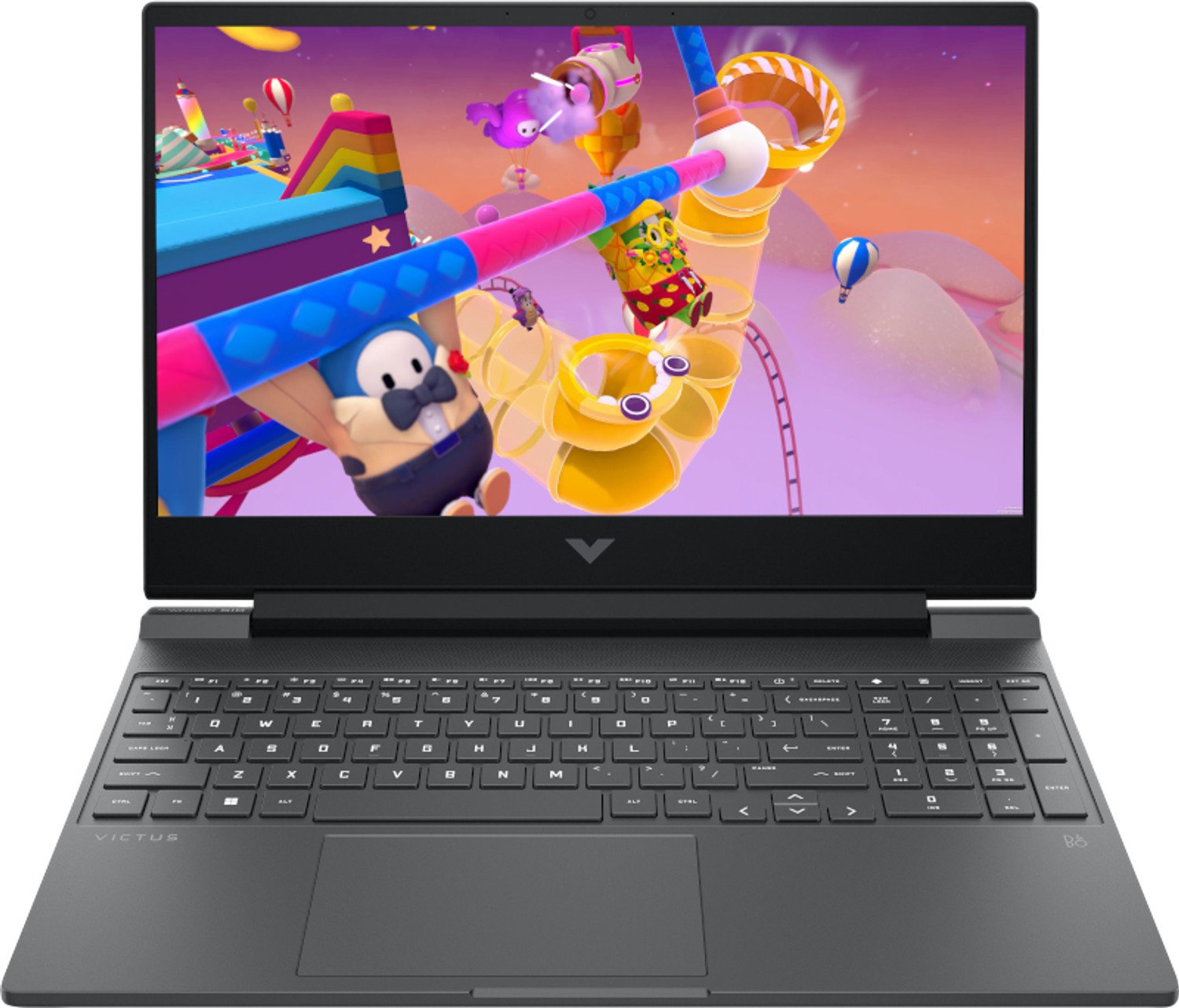 Nešiojamas kompiuteris HP Victus 15, 7445HS, 16 GB, 512 GB, 15.6 ", Nvidia GeForce RTX 4050, juoda sp., ANGLŲ (US), Windows 11 home