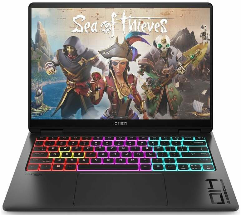 Nešiojamas kompiuteris HP Omen 14, 155H, 16 GB, 1 TB, 14 ", NVIDIA GeForce RTX 4060, juoda sp., ANGLŲ (US), Windows 11 home