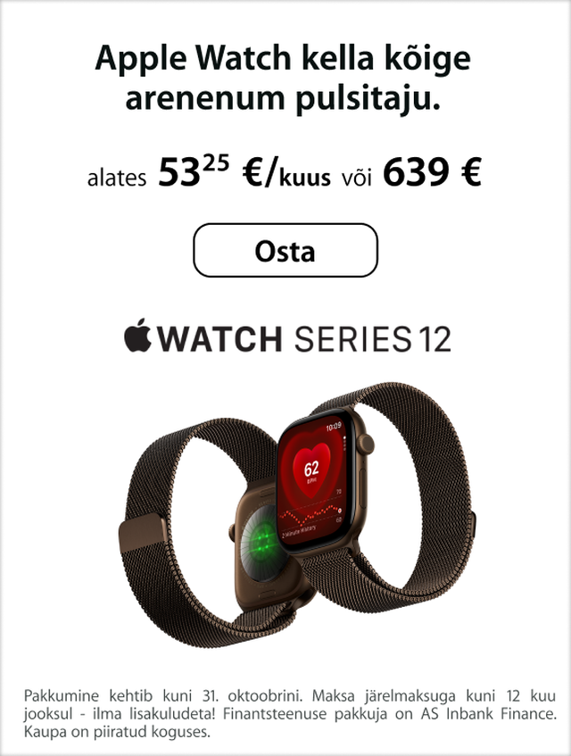 Apple Watch kella kõige arenenum pulsitaju.