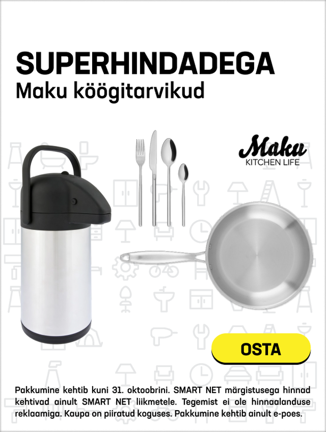 Superhindadega Maku köögitarvikud