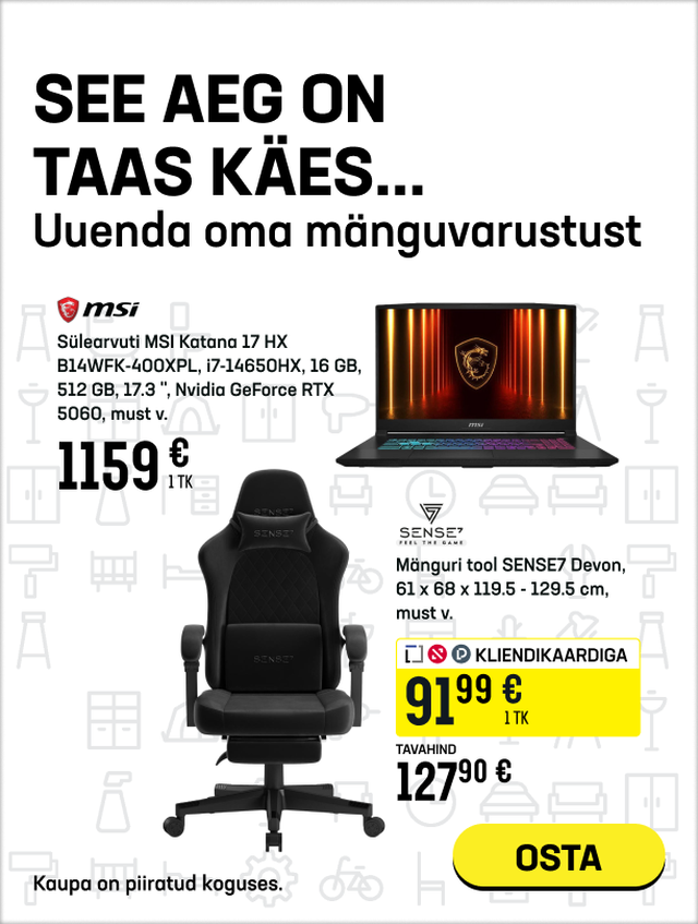 See aeg on taas käes... Uuenda oma mänguvarustust