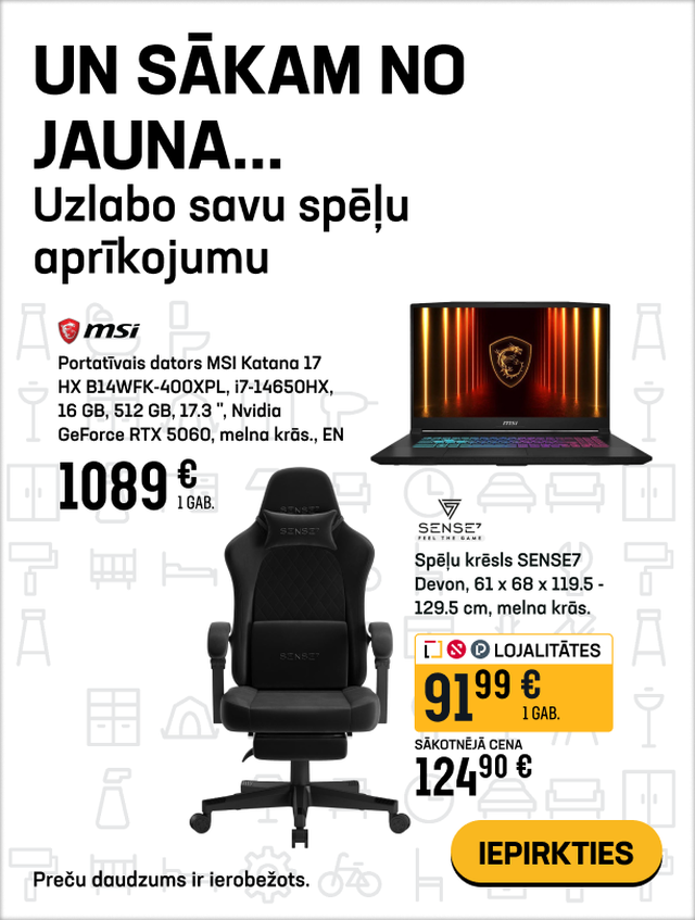 Un sākam no jauna... Uzlabo savu spēļu aprīkojumu