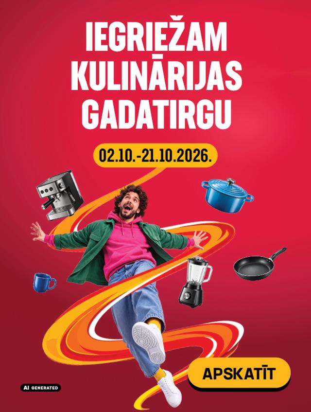 Iegriežam kulinārijas gadatirgu! 02.10.2026. - 21.10.2026.