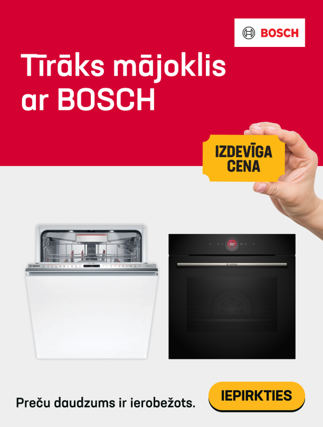 Tīrāks mājoklis ar Bosch