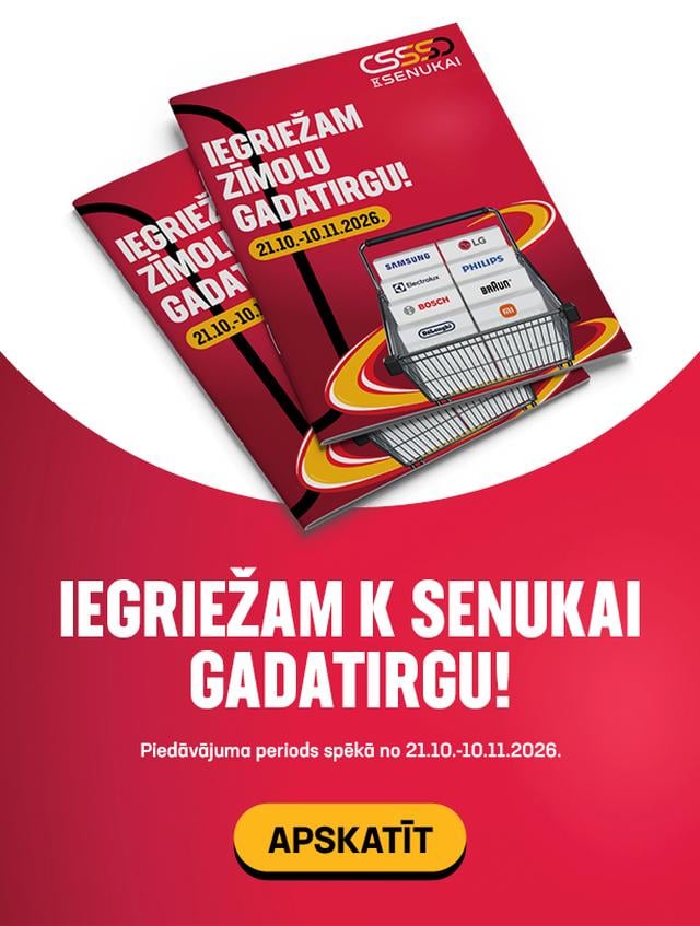 Sadzīves tehnikas piedāvājumi 21.10.2026. - 10.11.2026