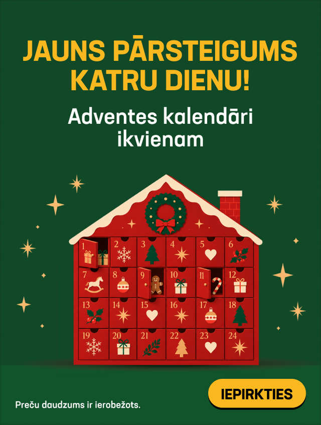 JAUNS PĀRSTEIGUMS KATRU DIENU! Adventes kalendāri ikvienam
