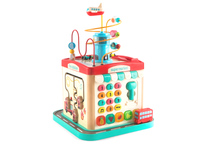 Brimarex Interactive Cube Top Bright London Bus