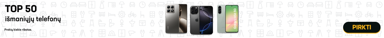 TOP 50 išmaniųjų telefonų