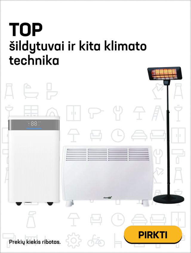 TOP šildytuvai ir kita klimato technika
