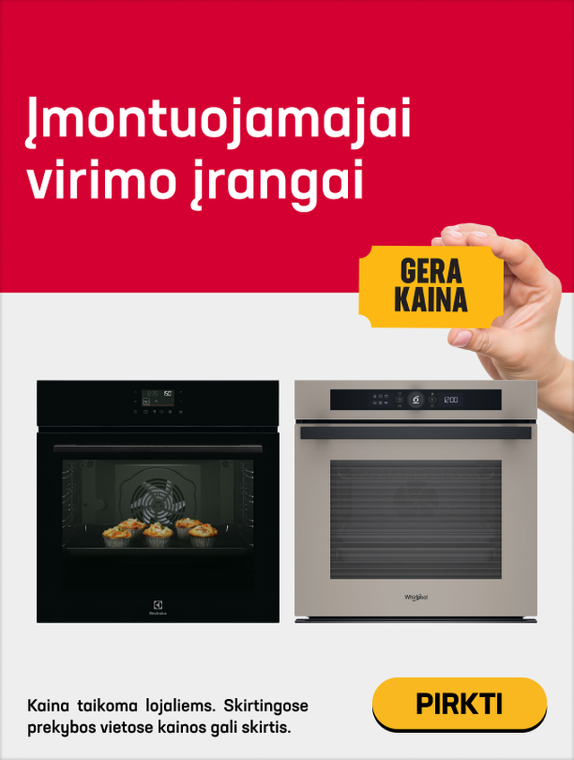 Įmontuojamoji virimo įranga