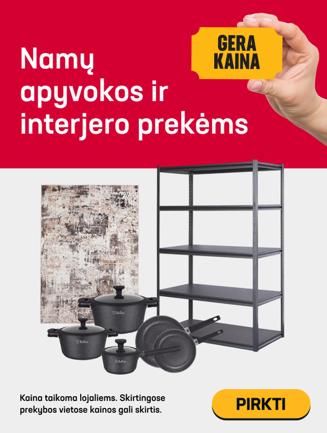 Namų apyvokos ir interjero prekės