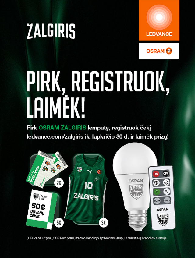 Pirk, registruok, laimėk