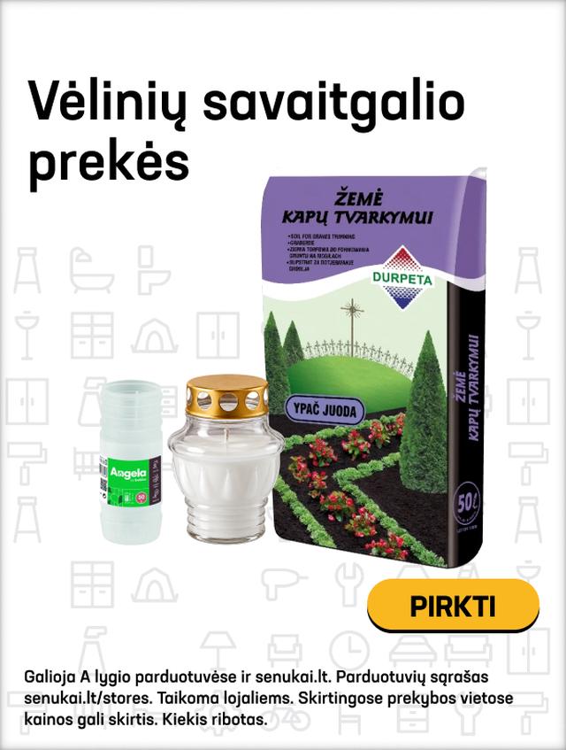 VĖLINIŲ SAVAITGALIO PREKĖS