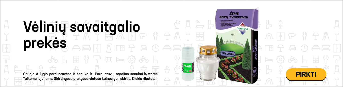 VĖLINIŲ SAVAITGALIO PREKĖS